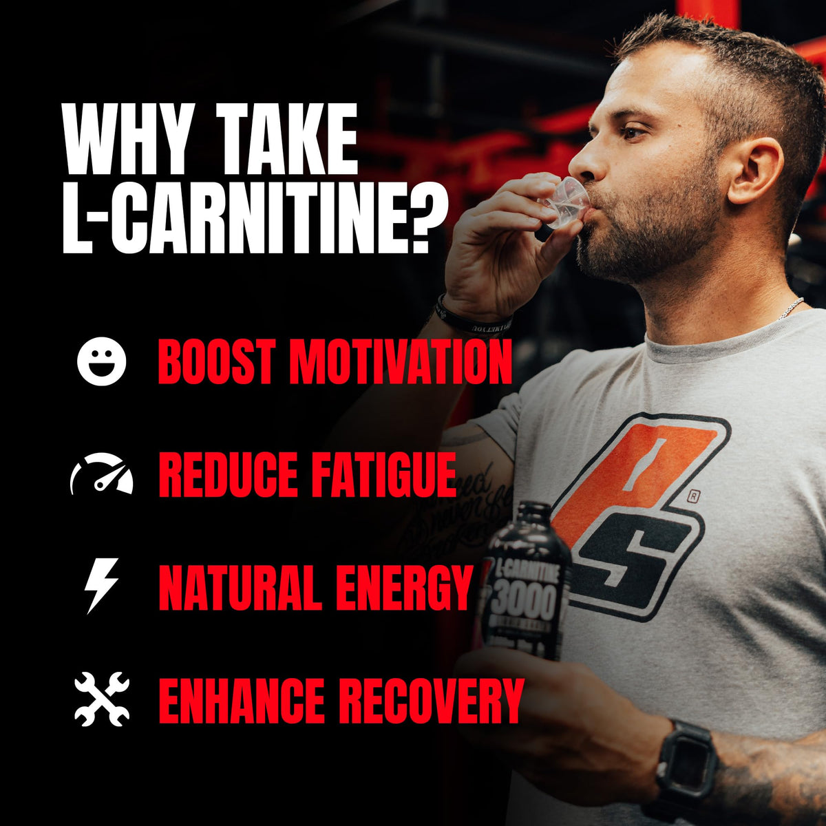 ProSupps L-Carnitine Liquid 3000, Stimulant-Free Liquid Shots for Men & Women - Clean Workout Drink for Energy, Performance & Muscle Recovery - No Sugar, No Carbs - 31 Servings, Berry