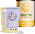 Gnarly Nutrition Golden Milk Vegan Protein Powder Creatine Powder, Unflavored (16.05oz)