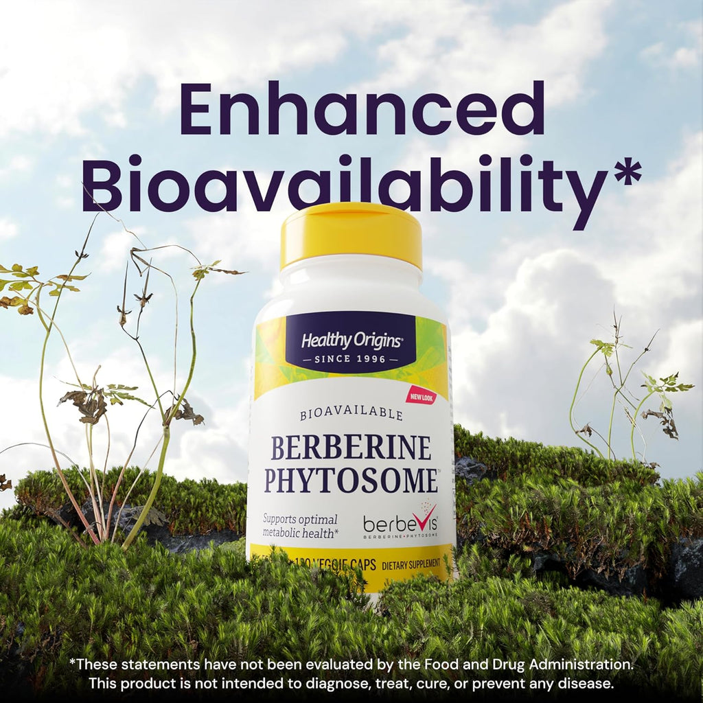 Healthy Origins Berberine Phytosome 550 mg, 120 Veggie Caps