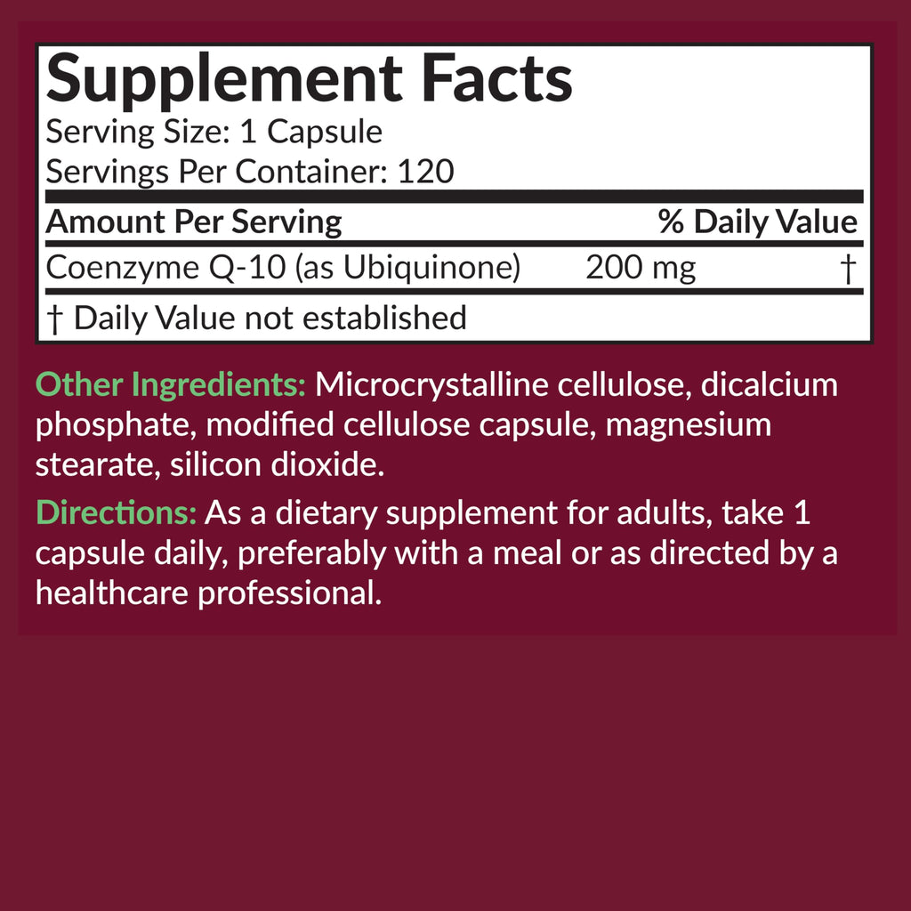Futurebiotics CoQ10 200 MG Cellular Energy Production, 60 Vegetarian Capsules