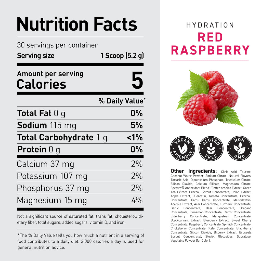 Kaged Sugar Free Hydration | 5 Key Electrolytes | Coconut Water | Tastes Amazing | 60 Servings