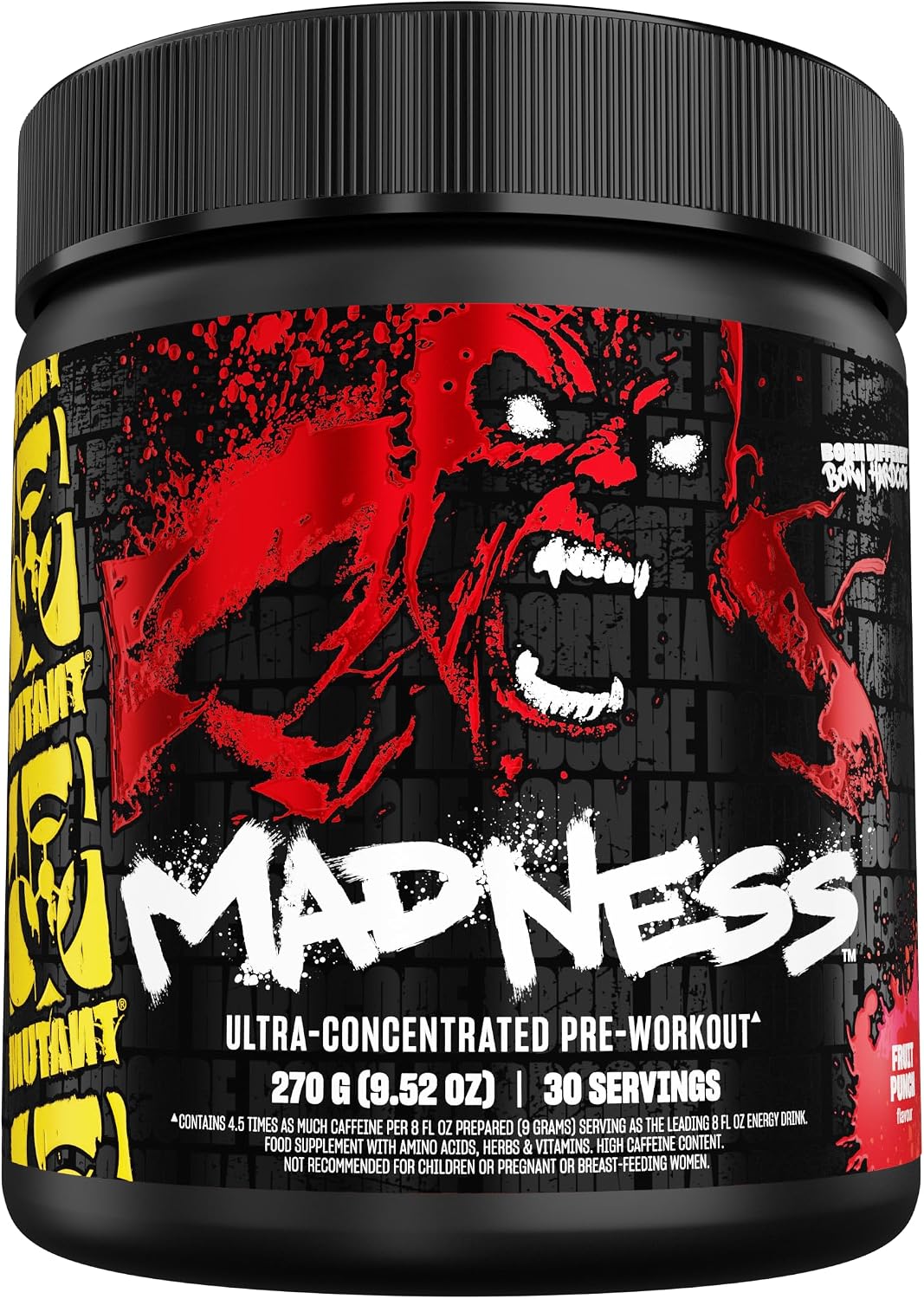 MUTANT Madness, Ultra-Concentrated Pre-Workout, Fruit Punch, 9.52 oz