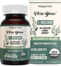 Organic Saccharomyces Boulardii - 10 Billion CFU - Clinically Validated CNCM I-1079 Probiotic Strain - Gut, Digestion & Healthy Bowel Support - First Organic Form of S. Boulardii Probiotic - 60 Count
