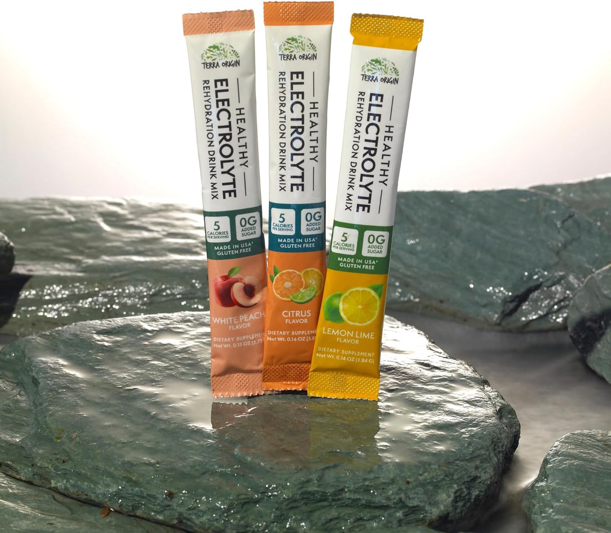 TERRA ORIGIN Electrolyte Packets | Hydration Drink Mix | 21ct Variety Pack