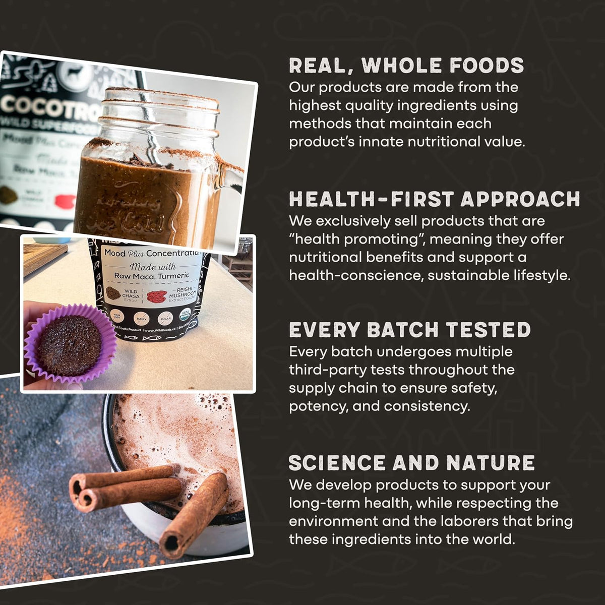 Cocotropic & Salt Duo: Wild Cocotropic Mushroom Cacao & Wild Himalayan Pink Salt (16oz Each)