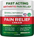 Owell Naturals Deep Penetrating Pain Relief Cream, Maximum Strength Formula for Joints & Muscles, Lower Back, Knees, Hands, Legs, Ankle – Fast Acting Comfort, 7 oz