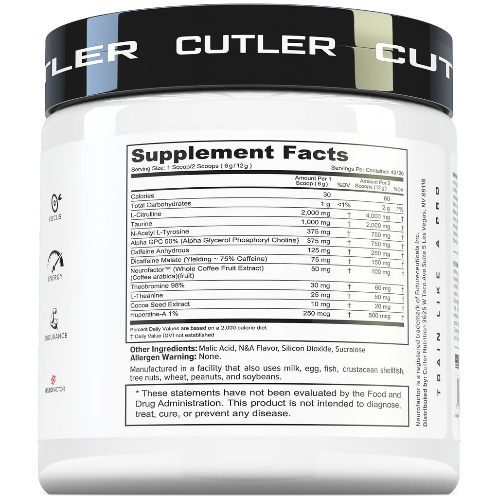 Prevail Pre Workout Powder with Nootropics: Pre-Workout Drink for Men and Women, Cutting Edge Energy and Focus Supplement with L Citrulline, Alpha GPC, L Tyrosine | Sour Rainbow Candy, 40 Scoops | Sour Rainbow Candy, 40 Scoops | With L-Citrulline, Alpha G