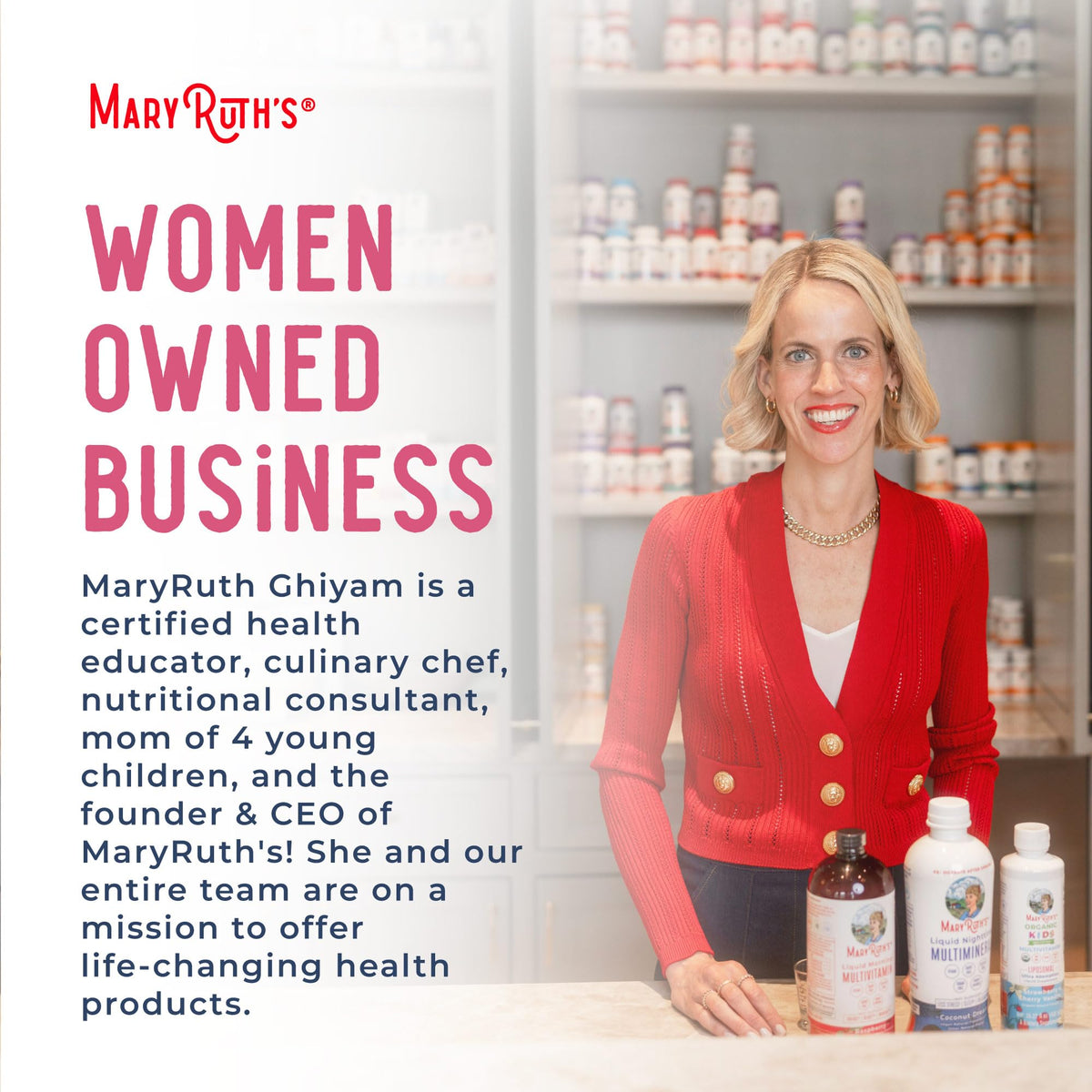 MARYRUTH'S Postnatal & Prenatal Liquid Multivitamin for Women | Selenium | Folate | Healthy Fetal Development | Prenatal Vitamins | Vegan | Non-GMO | Sugar Free | Gluten Free | 16 oz