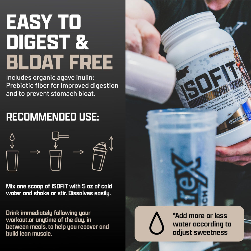 Nutrex Research IsoFit Whey Protein Powder Instantized 100% Whey Protein Isolate (30 Servings (Pack of 1), Vanilla Bean Ice Cream)