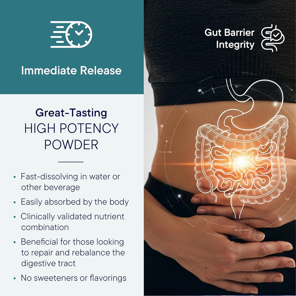 BIOTICS RESEARCH GI Resolve™ Advanced L-Glutamine Powder Formula for Gut Lining Support & Healing - Optimal Gastrointestinal Function - Premium 7-Ingredient with Zinc Carnosine & Botanicals- 6.7oz