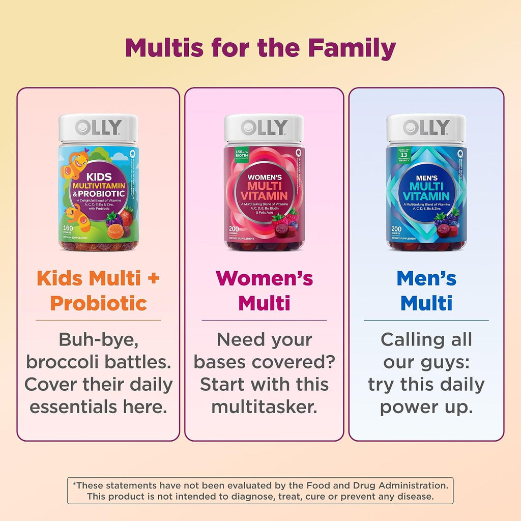 OLLY Kids Multivitamin & Probiotic Gummy, Digestive Support - 70 Count