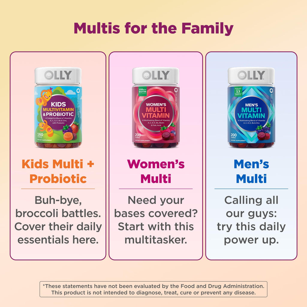 OLLY Kids Multivitamin & Probiotic Gummy, Digestive Support - 70 Count