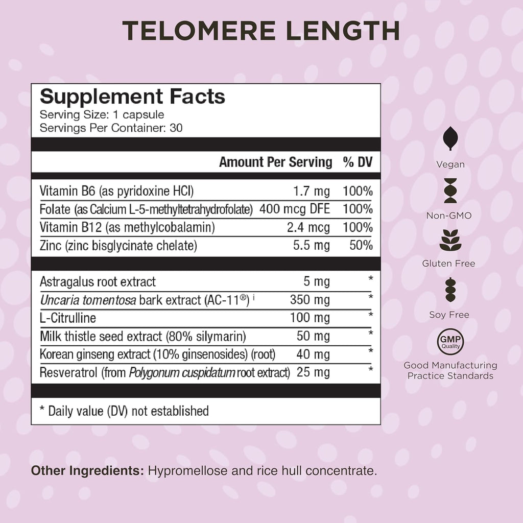 Healthycell Telomere Length + Focus & Recall Brain Supplement Bundle | Telomere Length Healthy Aging Supplement + Focus & Recall Brain Supplement for Memory, Focus & Concentration - Daily Duo
