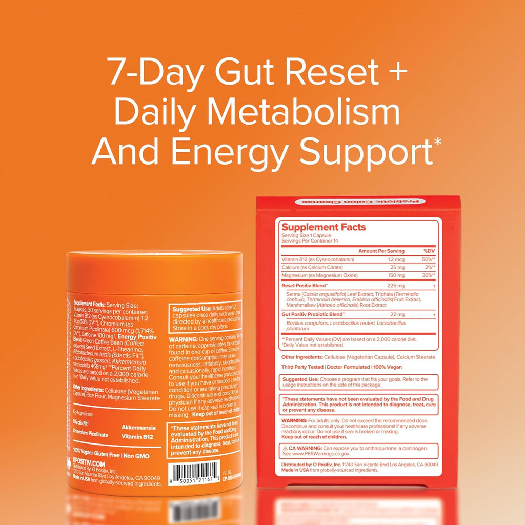 O Positiv URO Gut Reset Bundle – Metabolism + Colon Cleanse