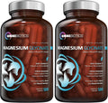 OmniBiotics Magnesium Glycinate Supplement – with 100% Pure Albion TRAACS Bisglycinate Chelate for Sleep, Muscle, Nerve & Heart Health – 120 Vegan Capsules (Pack of 2)