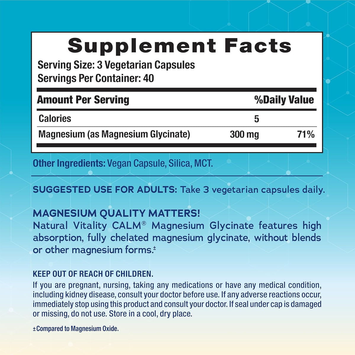 Natural Vitality Calm Magnesium, 120 CT