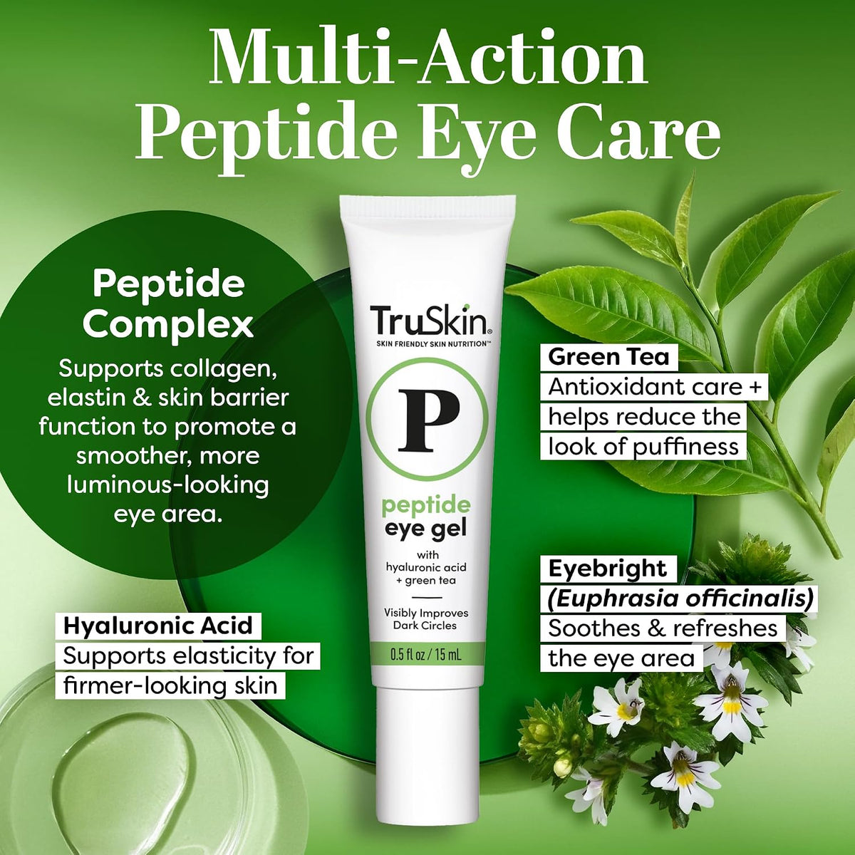 TruSkin Peptide Duo - Collagen Peptide Serum 1 oz with Eye Gel .5 oz
