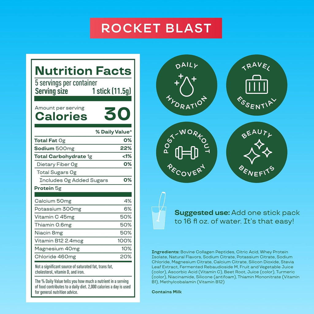 Bloom Energy Sticks Peach Mango and Hydration Sticks Rocket Blast Bundle
