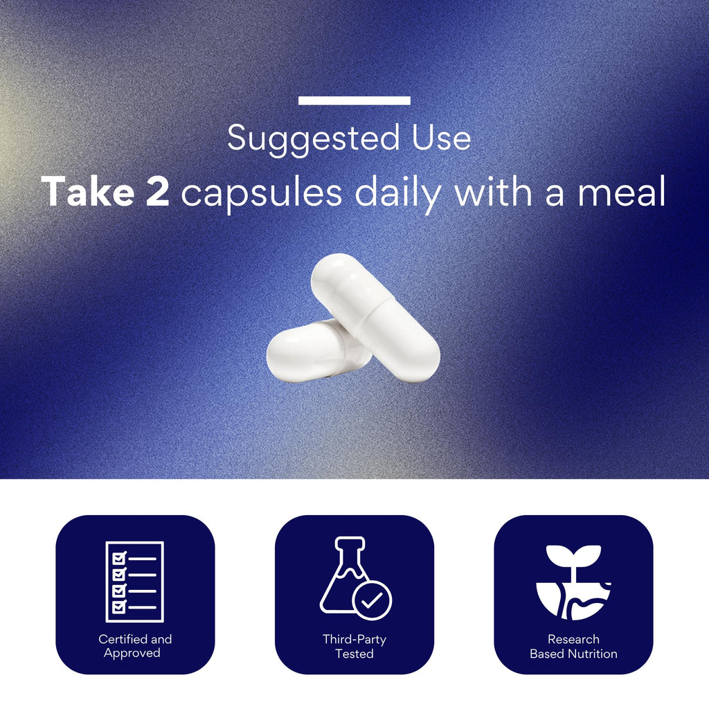 Research Verified NMN - Boost Cellular Energy, Support Healthy Aging & Vitality - 500mg Pure NMN - 60 Capsules - 1 Bottle