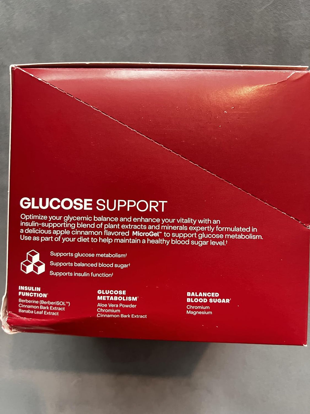 Healthycell Glucose Support Supplement to Support Balanced Blood Sugar | Berberine, Cinnamon & Chromium for Healthy Insulin Function & Proper Glucose Metabolism - 30 Gel Packs, Apple Cinnamon Flavor