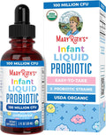 MaryRuth's Organic Infant Liquid Probiotic for Ages 6-12 Months | 100 Million CFU | 5 Probiotic Strains | Probiotics for Infants | Proprietary Probiotic Blend | USDA Organic | Vegan | Unflavored |1 oz