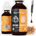 Hodgins Harvest Organic Lion's Mane Fruiting Body Extract Tincture - Mushroom Supplement for Brain Health and Mental Focus - Dual Extract Formula - Extra Concentrated - 4 fl oz Bottle