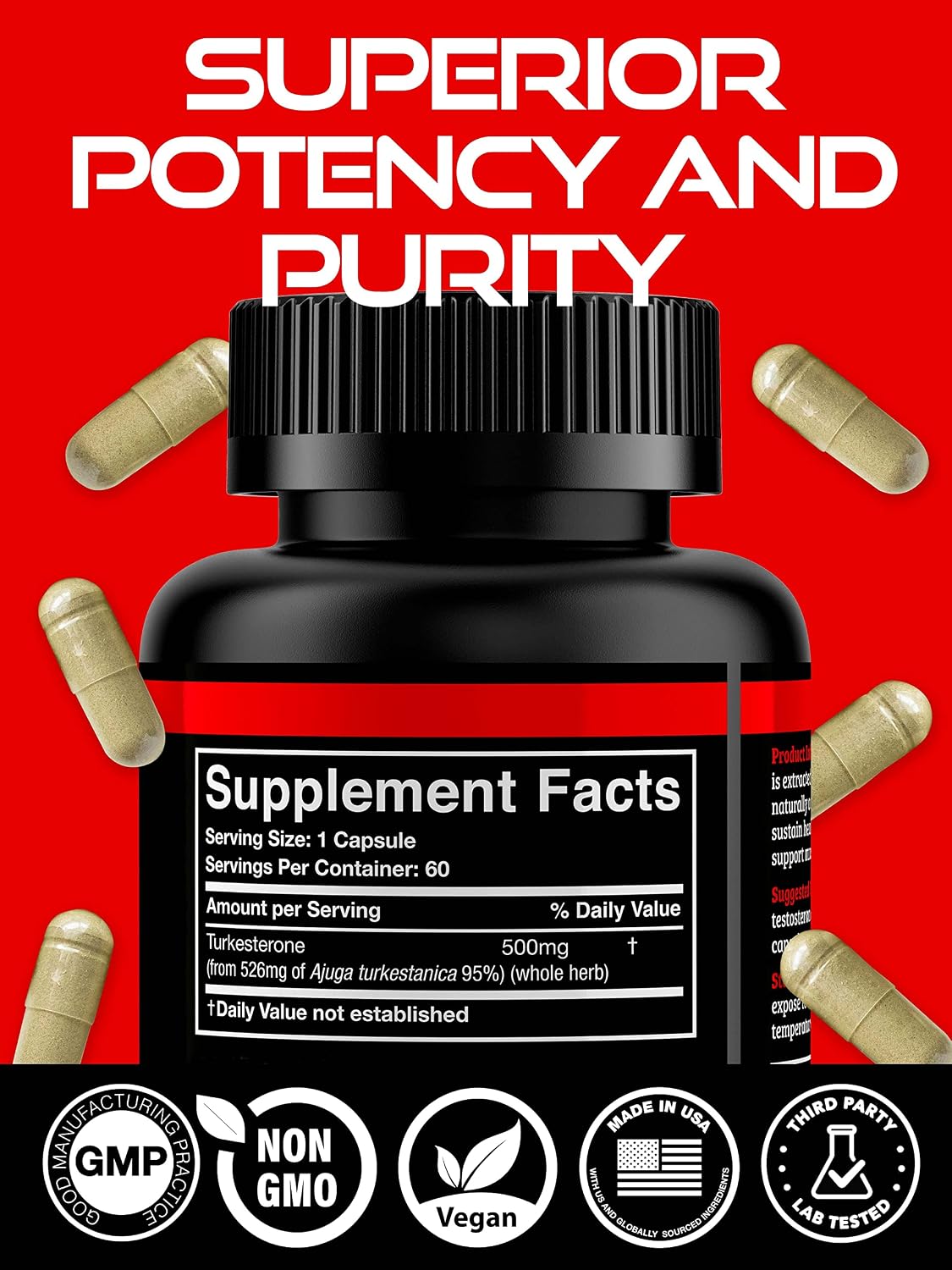Black Forest Supplemets Starter Pack Bundle. 1 X Turkesterone + 1 X Cistanche (TESTO Pack)