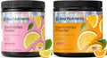 KEY NUTRIENTS Electrolytes Powder Bundle, Fresh Pink Lemonade 90 Servings Jar + Tangy Orange 90 Servings Jar, Sugar Free Hydration Drink Mix with Vitamins & Minerals, No Calories