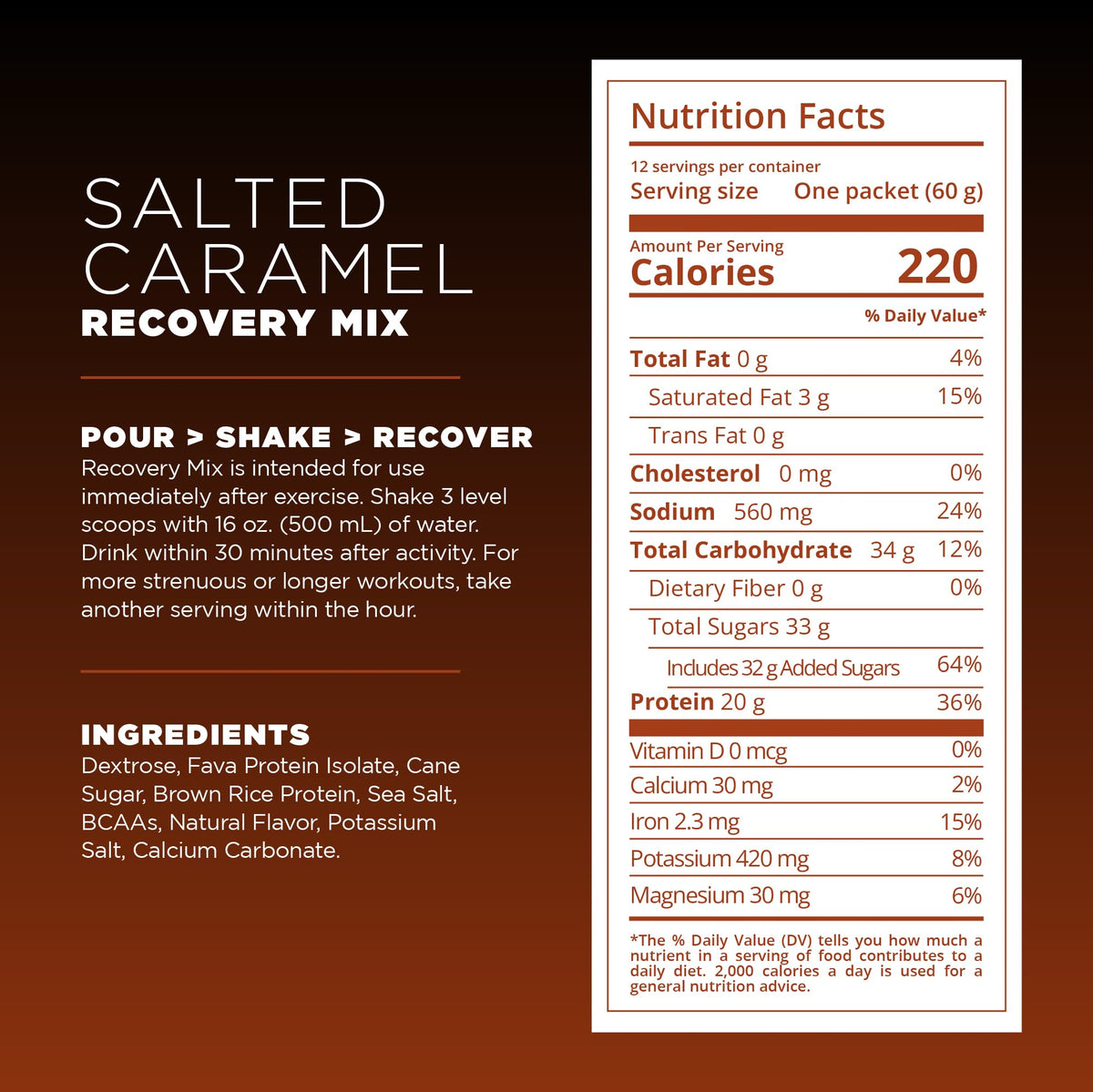 Tailwind Nutrition Recovery Mix, Chocolate, 20-Serving Bag