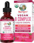 MARYRUTH'S Organics Vitamin B Complex | B Vitamins Complex | Biotin | Vitamin B12 | Niacin | Folate | Metabolic Support Supplement | Vegan | USDA Organic | Non-GMO | Gluten Free | 2 Month Supply