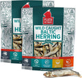 Plato Pet Treats Fish Dog Treats - Air-Dried, Single Ingredient Pet Treat - Omega 3 & 6 Fatty Acids to Support Skin and Coat - 100% Whole Fish - Wild Caught Baltic Herring - 3oz - 2 Pack