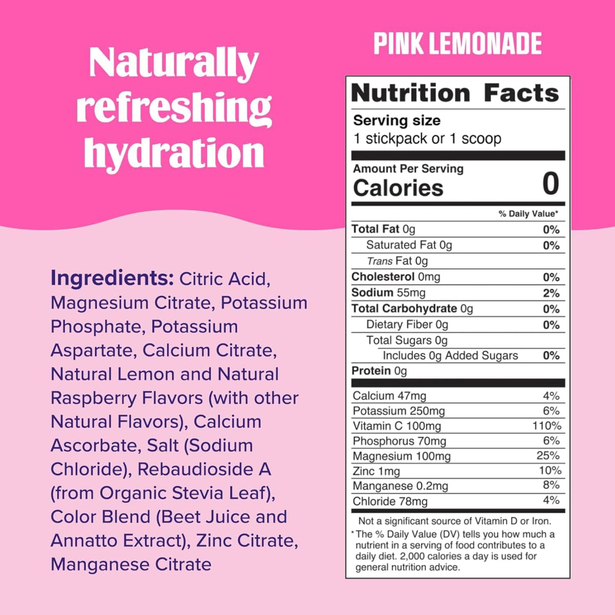 Ultima Replenisher Electrolyte Powder Drink Mix Bundle – Sugar Free – Pink Lemonade, 30 Serving Canister and 20 Stickpacks – 6 Electrolytes and Minerals – Keto Friendly, Vegan, Non-GMO