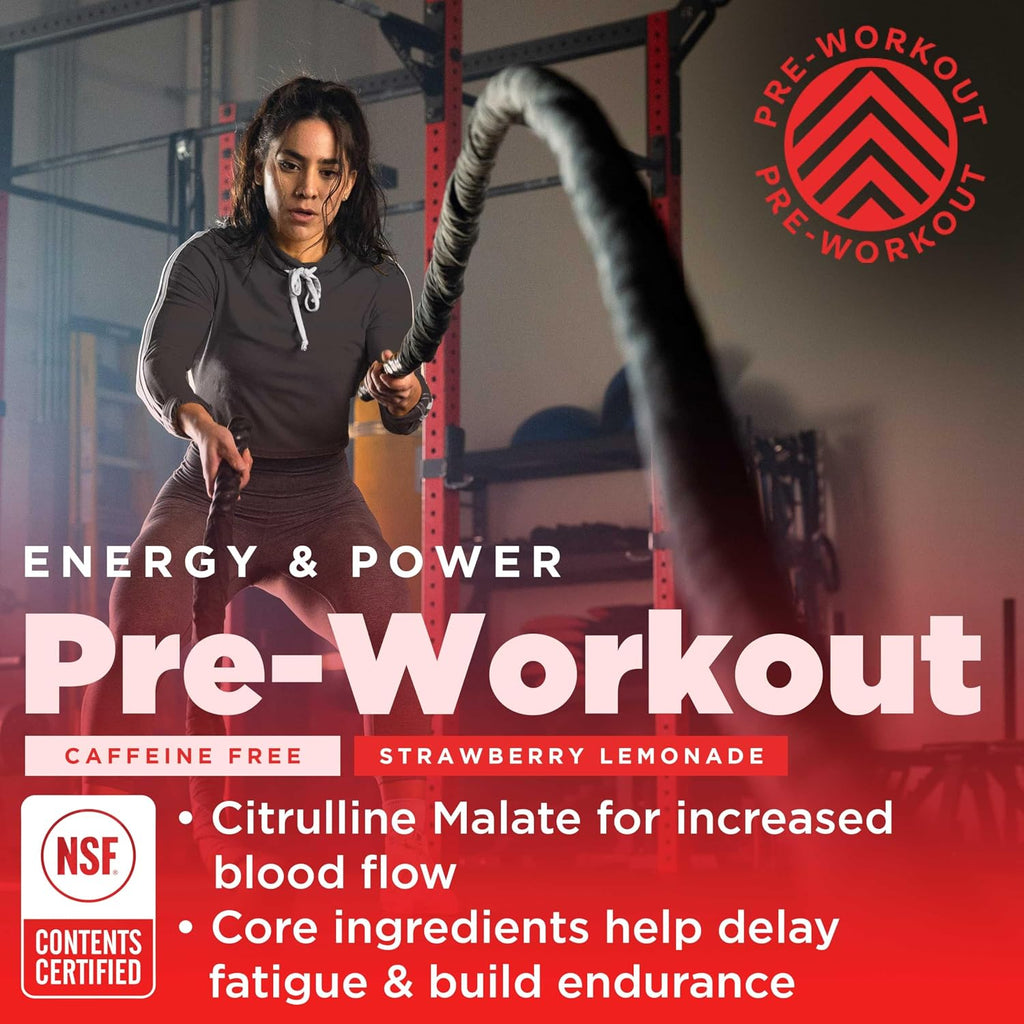 Gnarly Vegan Plant Protein, Meal Replacement - Vanilla (28.2oz) and Gnarly Preworkout Strawberry Lemonade Caffeine Free (14.82oz)