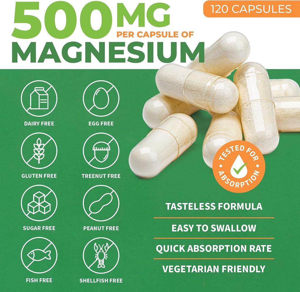 ForestLeaf Riboflavin & Magnesium Migraine Supplement - Riboflavin 400mg for Headache Relief - Ultimate Magnesium Bundle with B2 Vitamin 400mg for Headache Migraine Relief Capsules