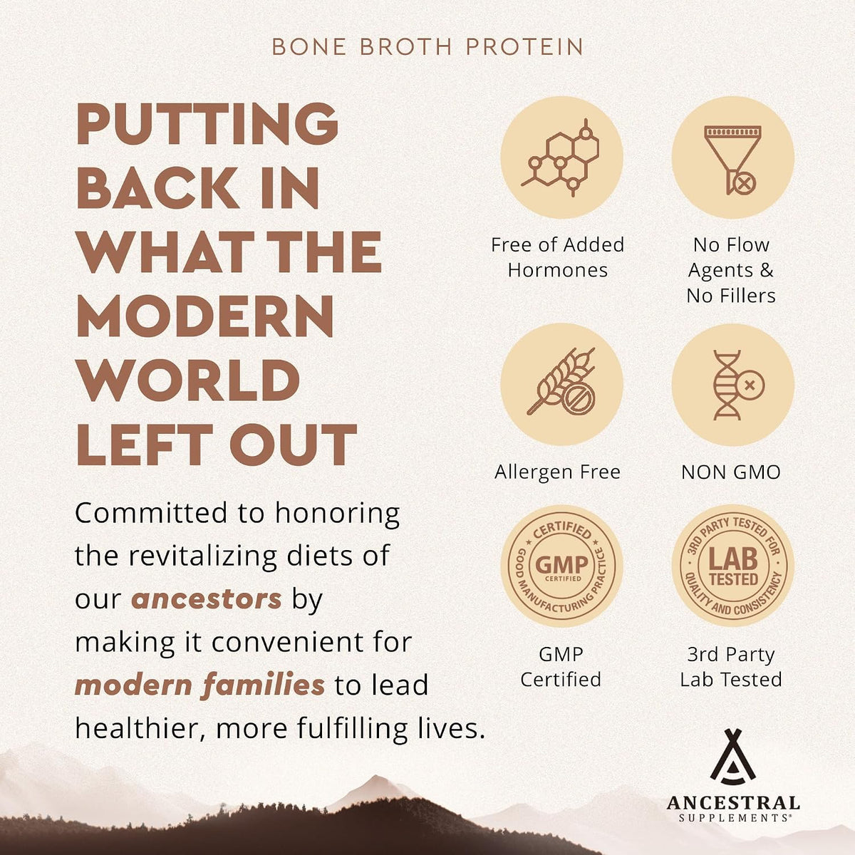 Ancestral Supplements MOFO & Vanilla Protein Bundle for Men – Supports Strength, Energy, Hormone Health & Recovery – Grass Fed Beef Organ Blend with 20g Protein, Gut Health Support & Organic Mushrooms