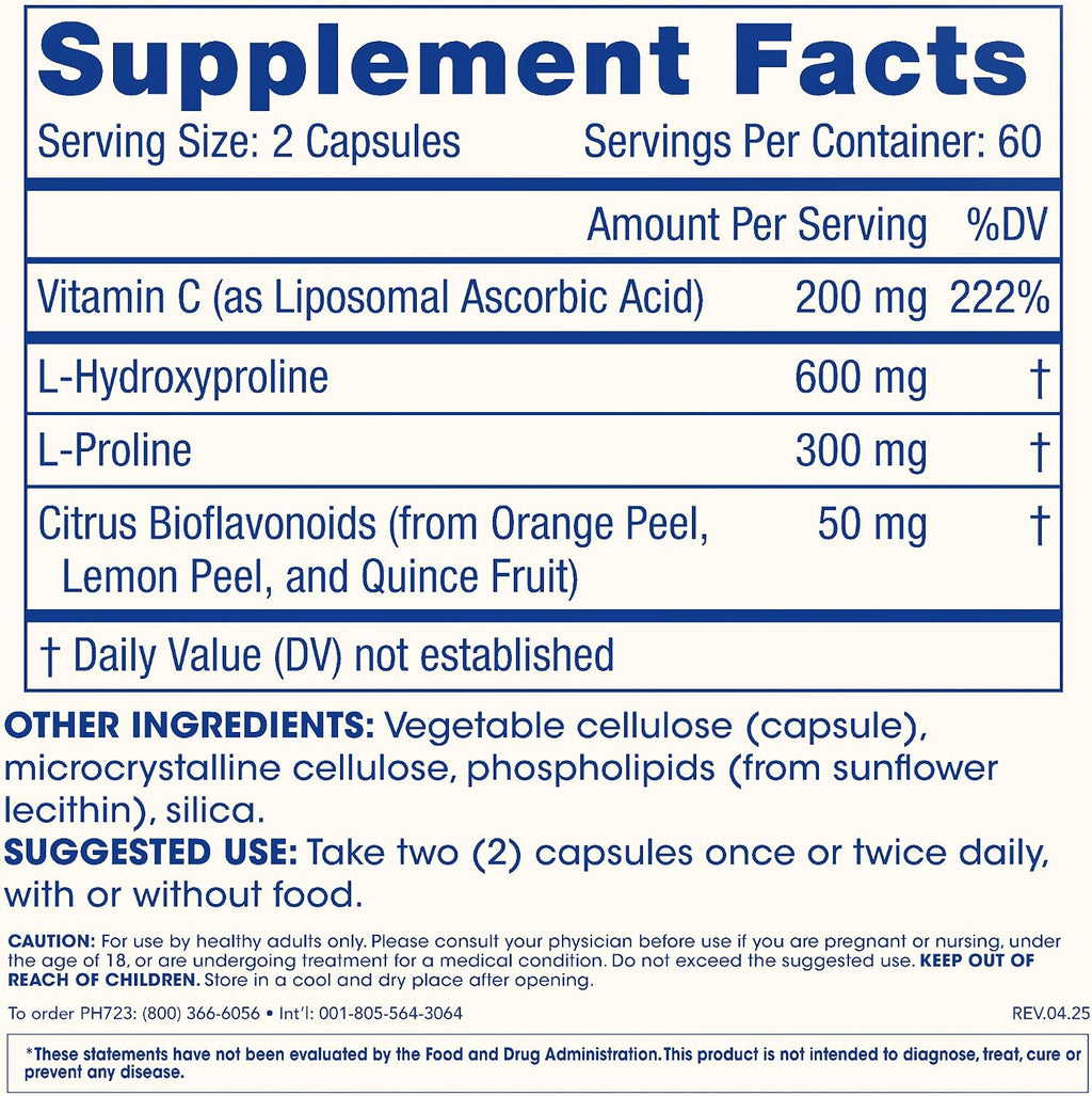 ProHealth Pro Collagen Activator Triple Third-Party Lab Tested, 120 Capsules