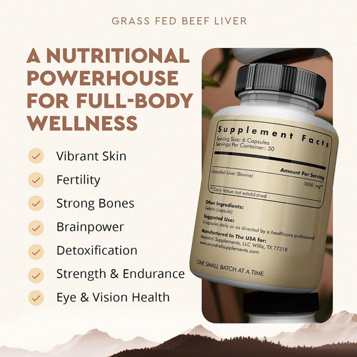 Ancestral Supplements Beef Liver & Mofo Bundle for Men – Supports Energy, Strength, Hormone Health & Vitality – Grass Fed, Pasture Raised Beef Organ Multivitamin with Targeted Nutrients