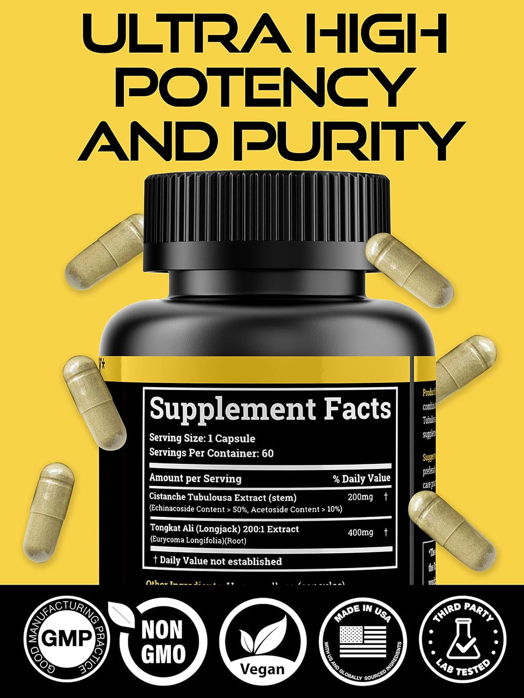 Black Forest Supplements (Value Pack): 1X Cistanche Tubulosa & 1X Berberine