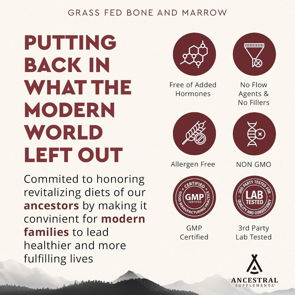Ancestral Supplements Mofo & Bone and Marrow Bundle for Men – Supports Strength, Energy, Joint & Hormone Health – Grass Fed Beef Organ Blend with Collagen, Growth Factors & Whole Bone Extract