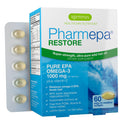 Igennus Pharmepa Restore, Pure EPA 1000mg, IFOS Certified, 90% High Concentration, rTG Omega-3 for High Absorption, Triple Strength, Wild Fish Oil, 60 Softgels