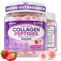 Collagen Gummies for Women & Men 3000mg, Hydrolyzed Collagen Peptides with Antioxidant Blend & Digestive Enzymes, Multi Collagen (Type I,II,III,V,X) for Anti-Aging, Hair, Skin, Nails, Sugar Free,60Cts