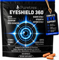 EyeShield 360 Eye Supplements for Adults Over 50, 120 Vegan Capsules with Lutein Zeaxanthin Astaxanthin Bilberry Saffron, Vision Supplement, Eye Support Formula with BioPerine, Made in UK