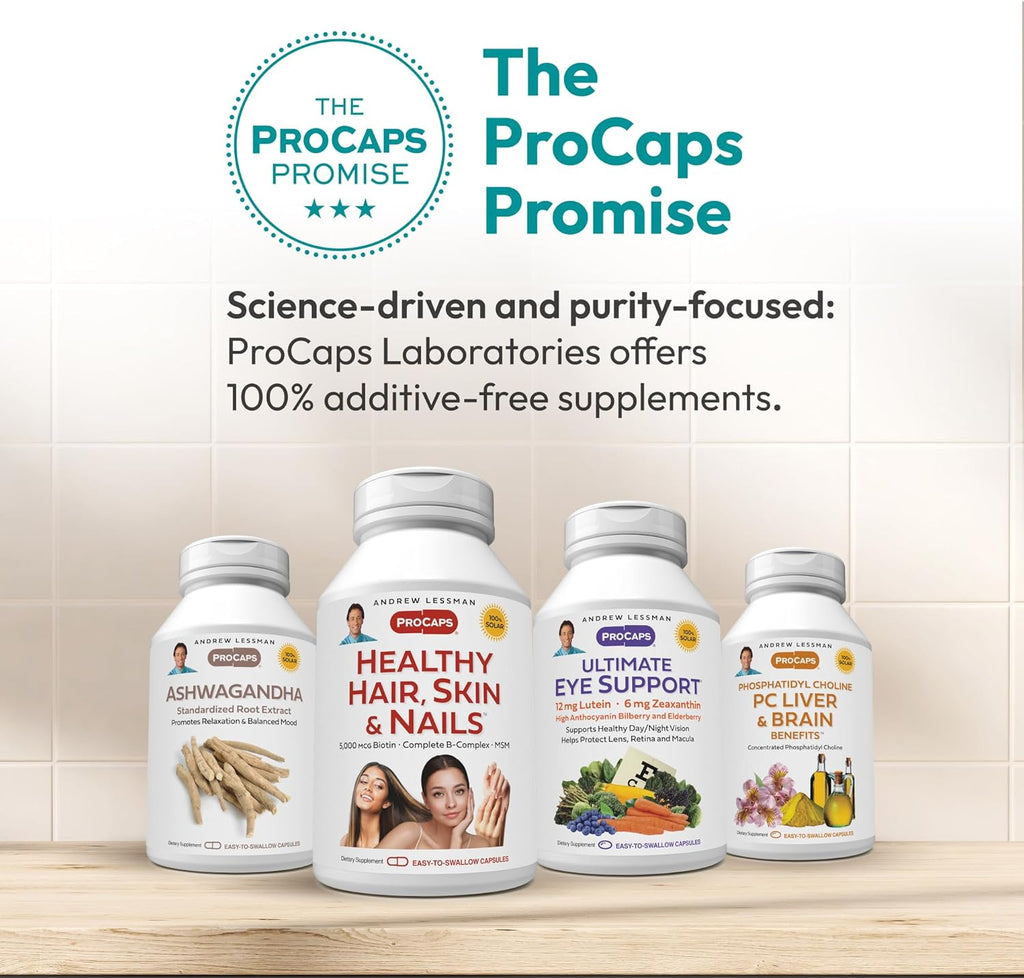 ANDREW LESSMAN ProCaps Memory & Brain Botanical Formula, 60 Capsules