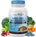 Methylated Mens Multivitamins - Daily Mens Vitamins with 44 Organic Whole Food - Multivitamin for Men with Iron & Fermented Nutrients - Vegan Daily Vitamin for Men with B-Complex, Probiotics, Omegas