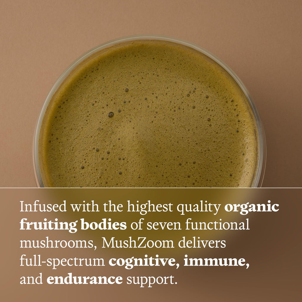 Ultra Life Sport - MushBoom Organic Mushroom Coffee Alternative Drink - 30 Servings 7 Mushroom Cacao Blend - Cordyceps, Lion’s Mane, Chaga, Maitake, Shiitake, Reishi & Turkey Tail - Caffeine Free
