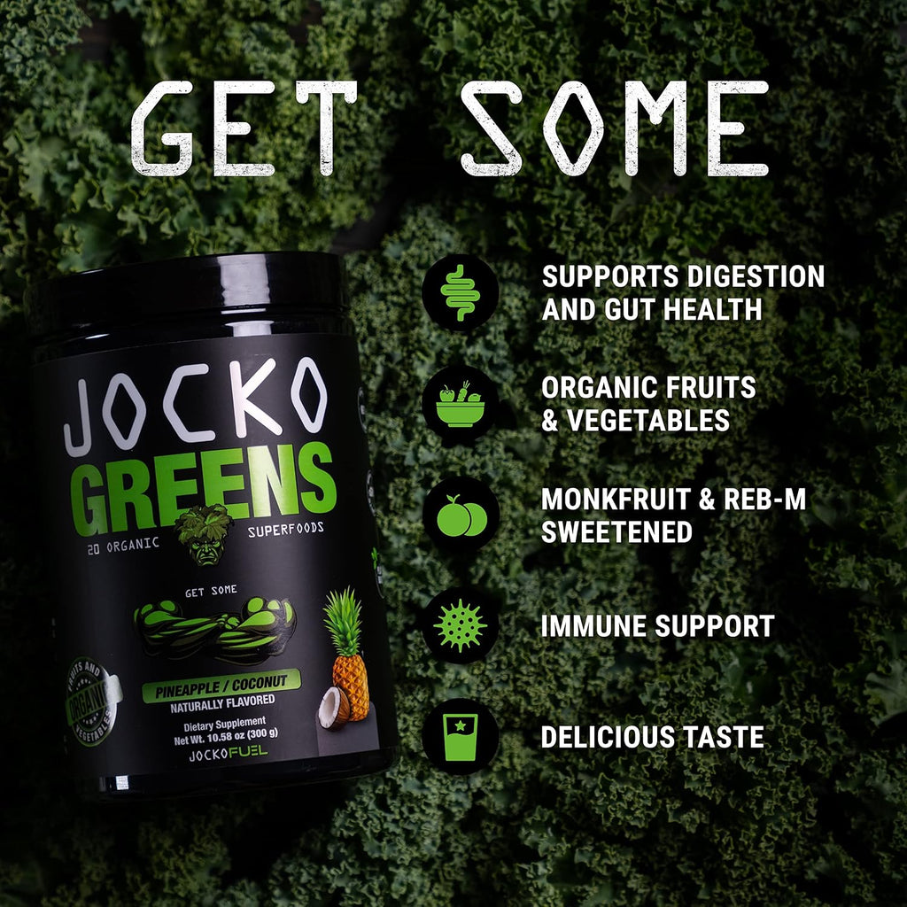 Jocko Fuel Greens & Creatine Bundle - Greens & Superfood Powder + Creatine Powder