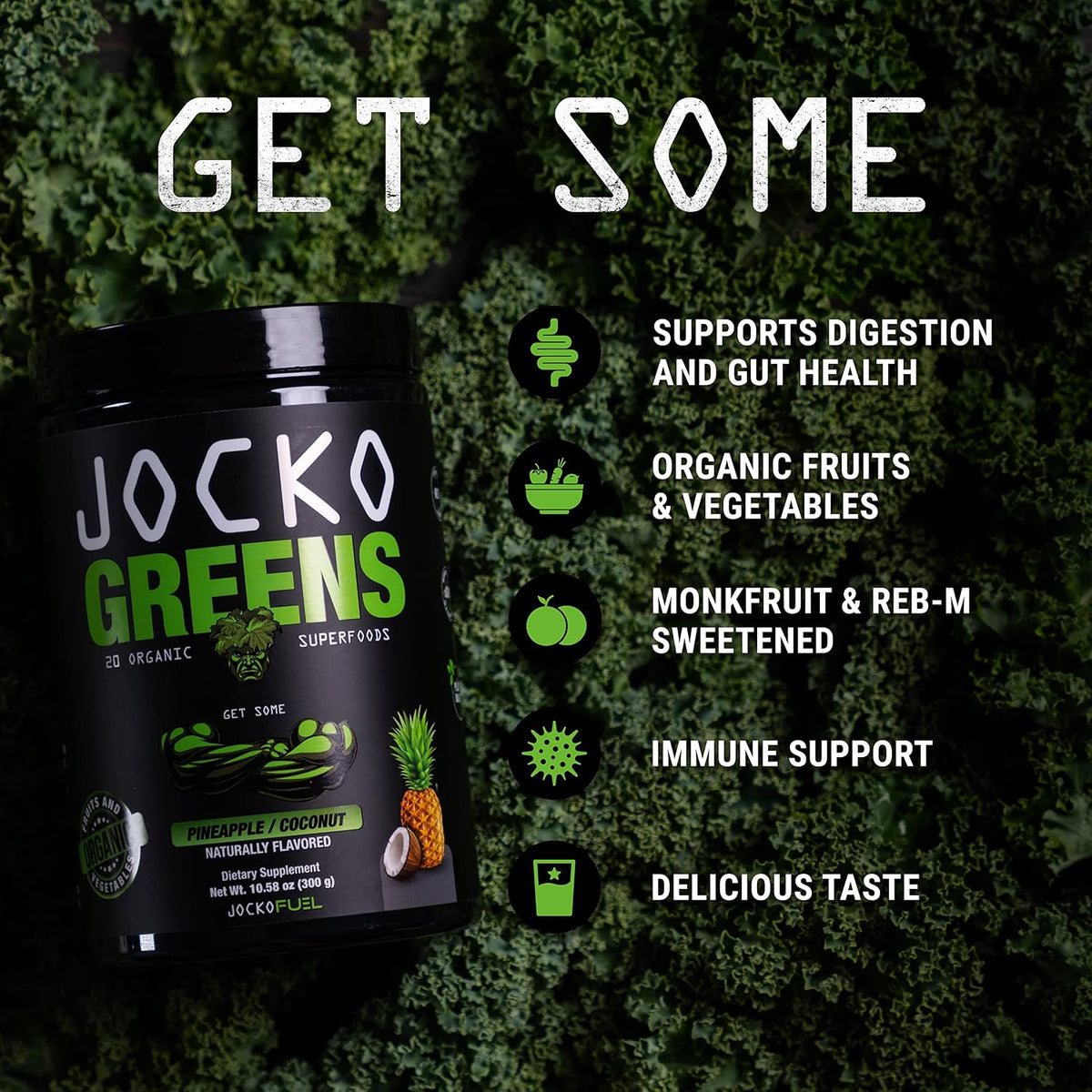 Jocko Fuel Greens & Creatine Bundle - Greens & Superfood Powder + Creatine Powder