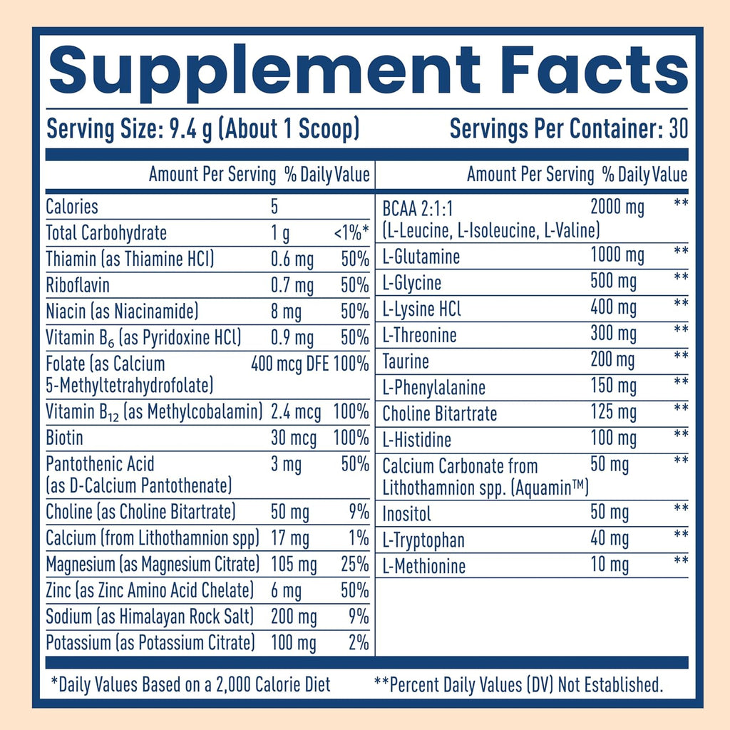 NativePath Hydrate Electrolyte Powder, Tangerine, 30 Servings | 14 Vitamins & Minerals, 9 Aminos & 2000mg BCAAs, Zero Sugar, Supports Hydration & Recovery, Stevia, Keto