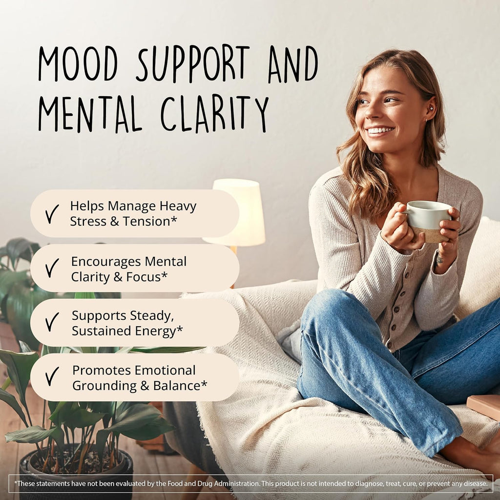 Joy-Filled Mood Support Supplement + St. John's Wort, Plant-Based, 60 Ct