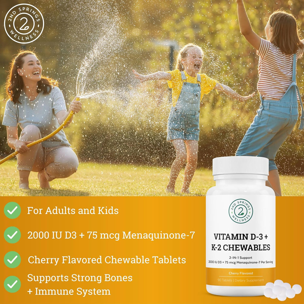 Sleep Well & Vitamin D3+K2 Chewables Bundle
